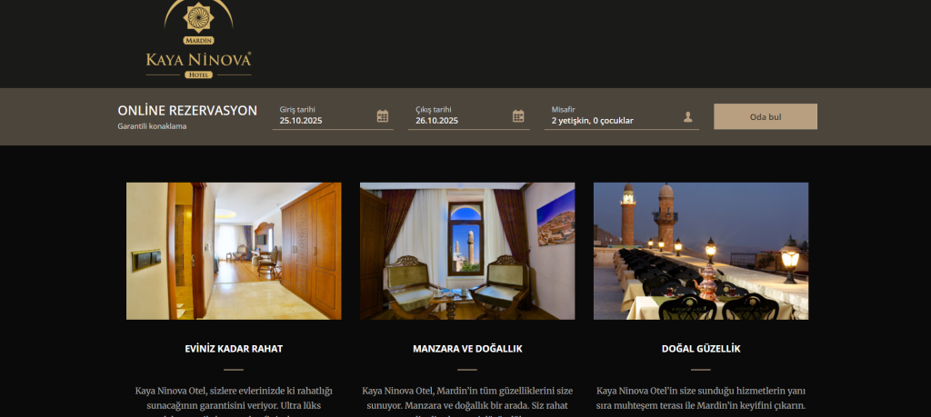 Tarihin Kalbinde Konfor ve Zarafet –  Kaya Ninova Otel